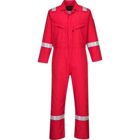 Combinaison Araflame Silver couleur : Rouge taille 40 - PORTWEST