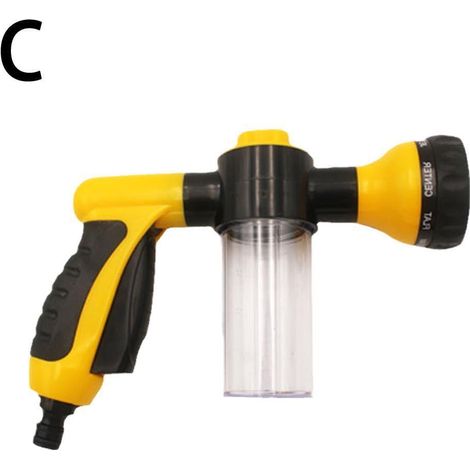 Pulvérisateur À Savon Pour Tuyau D Arrosage - Buse Réglable 8 Modes - Distributeur De Mousse Intégré - Pour Lavage Chien Voiture Jardin - 1 Pièce (1/5)