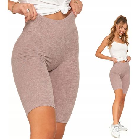 Leggings da ciclismo a vita alta Peach Touch Fit Leggings sportivi Moraj L/XL Beige Melange (1/5)