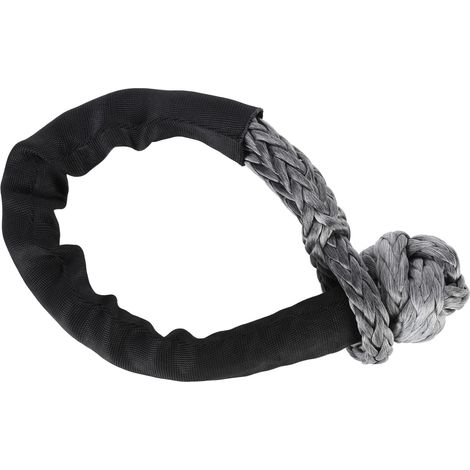 Manille souple pour treuil, anneau de câble, accessoires de remorquage pour voiture/véhicule tout-terrain J014 60 mm 16T (noir) (1/5)