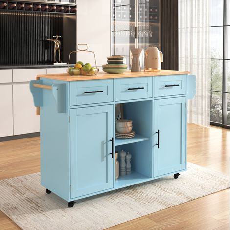 Mueble auxiliar cocina con tablero abatible 139 cm OKMYHOME (1/5)