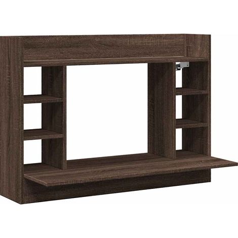 Maison Exclusive - Scrivania a Parete Rovere Marrone 105x48x75cm Legno Multistrato