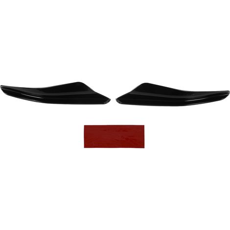 Kit Aerodynamicique - Kit Canards 2PCS pour Bumper AV Maxton Style MK8 2021+, ABS Glossy Noir, Installation Facile avec Ruban (1/5)