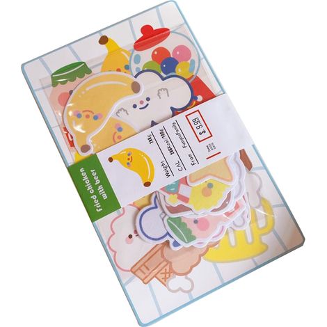 Lustige Aufkleber im Cartoon-Stil, transparent, sicher und niedlich, vielseitig einsetzbar für Handys, Flaschen, Bücher, Bier und sogar Brathähnchen. (1/3)