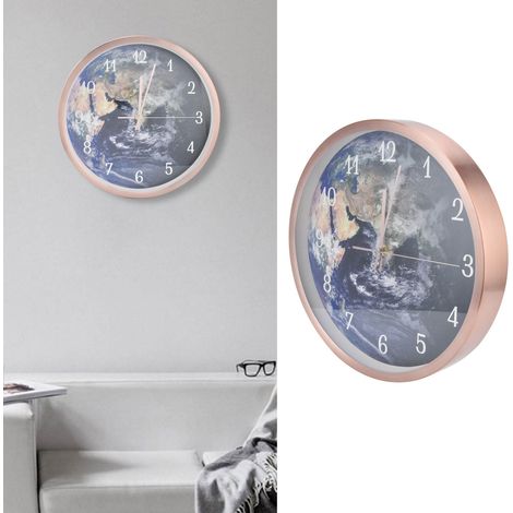 Ein Blick auf die Milchstraße: Beleuchtete Uhr mit Erdmotiven – Kreative Wanduhr mit Beleuchtung (1/5)