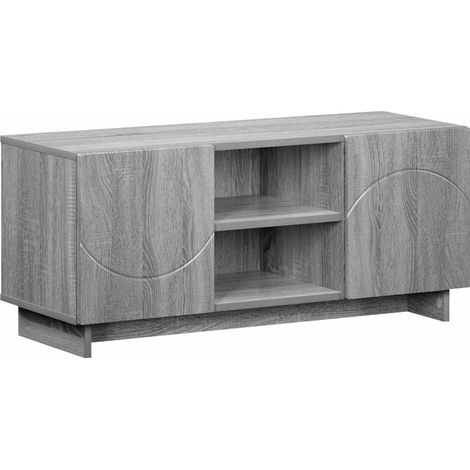 TV-Ständer 90 x 34,5 x 40 cm Sonoma-Grau Holzwerkstoff vidaXL