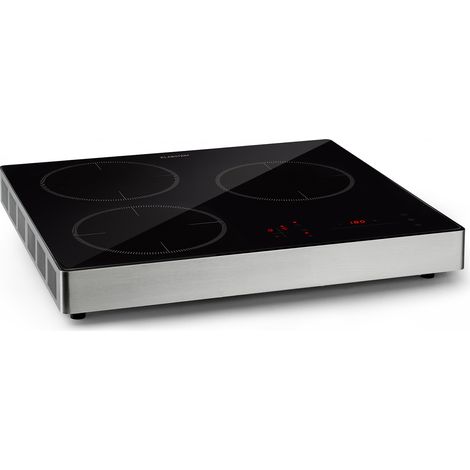 Klarstein TrinityCook Placa de inducción 3400W Control táctil Cristal