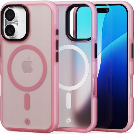 Custodia magnetica opaca per supporti MagSafe, cover posteriore per iPhone 16 (1/5)