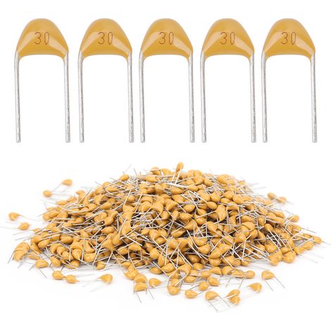 Condensateur Céramique 50V DC 30PF - Pas 5.08MM - Pour Instruments Électroniques - Lot De 1000 Pièces (1/5)