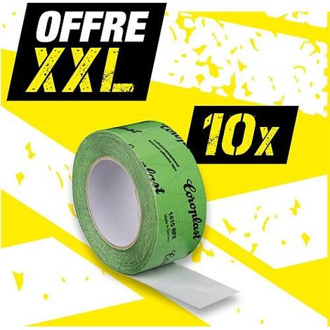 Offre XXL COROPLAST RPX ruban adhésif pour film renforcé par un treillis 60mm x 25m, 10 rouleaux
