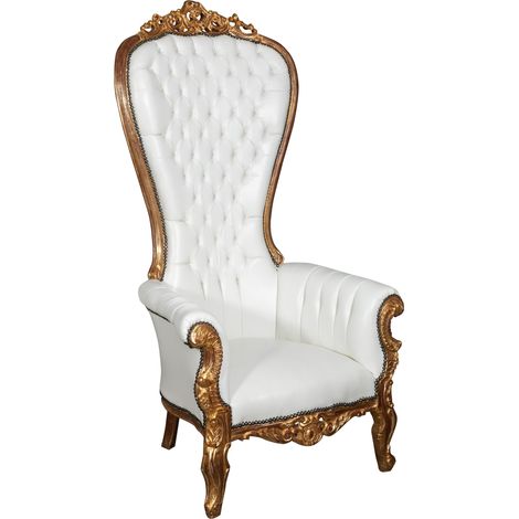 LOUIS XIV FRENCH STYLE SOLID BEECH WOOD MADE THRONE STYLE ARMCHAIR