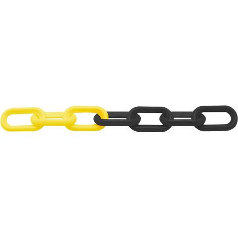 Chaîne PPE Ø 6 mm L 25 m jaune-noir MW Tools CNJ601SBS