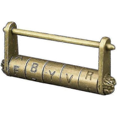 Cadenas à combinaison à 5 lettres style bronze antique pour valise ou boîte (1/4)
