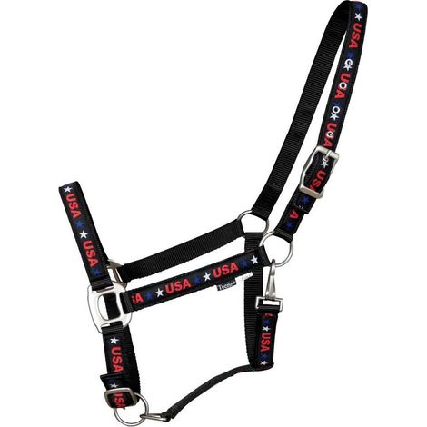 Full, Nero: Cavezza Tecno in nylon doppio modello oregon USA