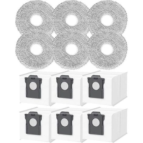 12PCS Aspirateur Serpillière Cloth Sac à poussière Lot pour E40 Ultra pièce détachée Serpillière Pads Sac à poussière (1/5)
