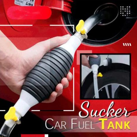 Pompe à liquide multifonction, siphon manuel pour eau, huile et carburant, transfert d'essence ou diesel, tuyau flexible de 2 mètres, outil de vidange pratique. (1/5)
