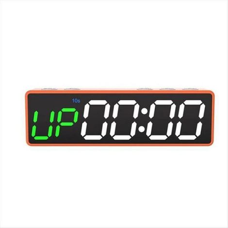 Minuterie Fitness - Minuterie D'Intervalle Portable Avec 8 Modes HIIT TABATA EMOM - Affichage LED Lisible - Aimants Intégrés - Batterie Rechargeable 23 H - 1 Pièce (1/5)