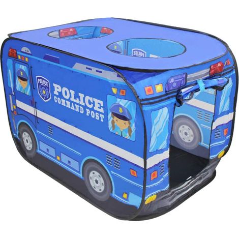 Tente de jeu pliable - Jouets de jeu intérieurs et extérieurs pour enfants (voiture de police) (1/5)