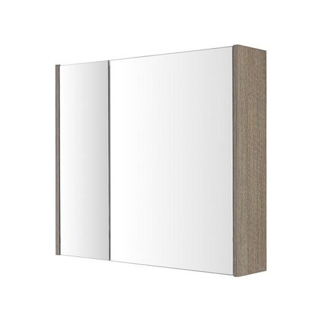 SPECCHIO CONTENITORE MONDO 80X16XH70CM ROVERE SCUR