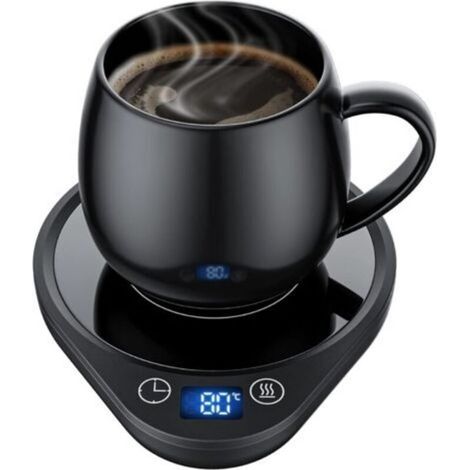 Calentador de tazas de café con 3 ajustes de temperatura, calentador eléctrico de bebidas con apagado automático, calentador de café, té y leche para el hogar y la oficina (taza no incluida). (1/5)