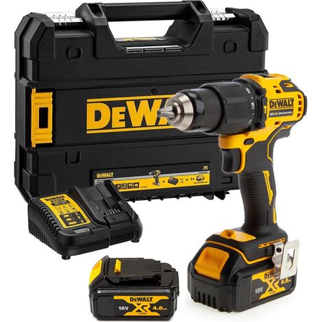 Dewalt DCD709M2T 18v XR Brushless Compact Combi Hammer Drill Tstak - 2 x 4.0ah (1/4)