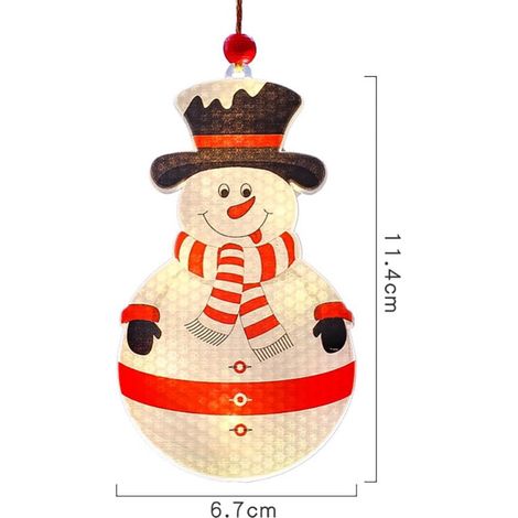 Décoration Lumineuse Pour Fenêtre - Arbre De Noël Et Bonhomme De Neige En Silhouette - LED À Piles - Pour Intérieur Et Extérieur - 1 Pièce (1/5)