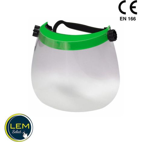 Visière de protection réglable en polycarbonate avec pare-soleil (1/3)