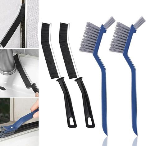 4 Pièces Brosse Nettoyage, Multifonctionnelle Joint Nettoyage Salle de Bain, Carrelage pour Maison, Toilettes, Salle de Bain, Cuisine (1/5)