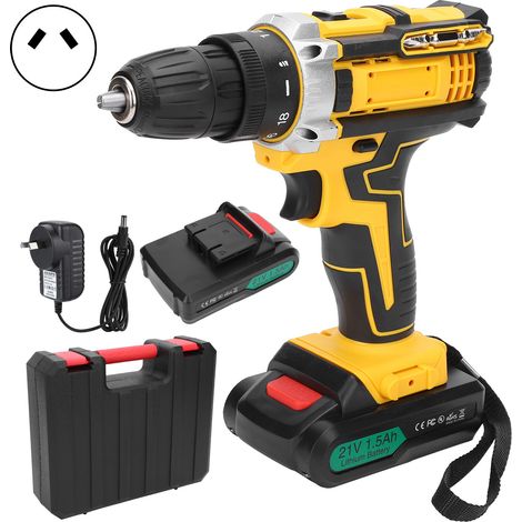 Perceuse électrique poignée pistolet, sens horaire/antihoraire, couple élevé, tournevis perforateur outil AC 100-240V (prise AU) (1/5)