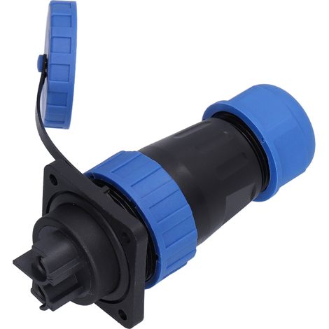 Connecteur étanche carré 4 trous IP68 prise électrique aviation 250V 45A pour câble fil LP282 broche (1/5)