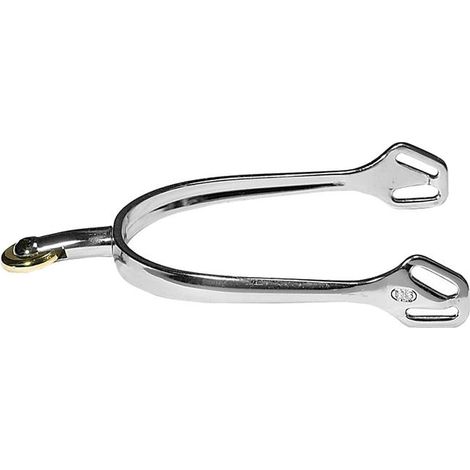 Speroni inglesi ultra fit in acciaio con gambo 35 mm e rotella dorata