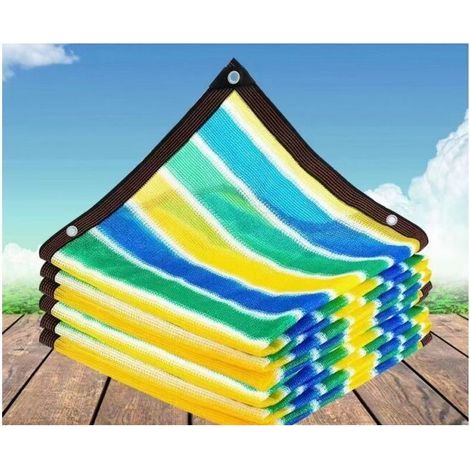 2x2m Patio Shade Sail Rectangular Shade Net, Balcony Privacy Screen 12-Pin Sun Protection Shade Cloth for Terrace and Balcony (1/5)