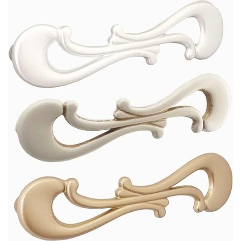 Maniglia per mobili linea Decor serie 702 Giusti - 128 Avorio vintage oro