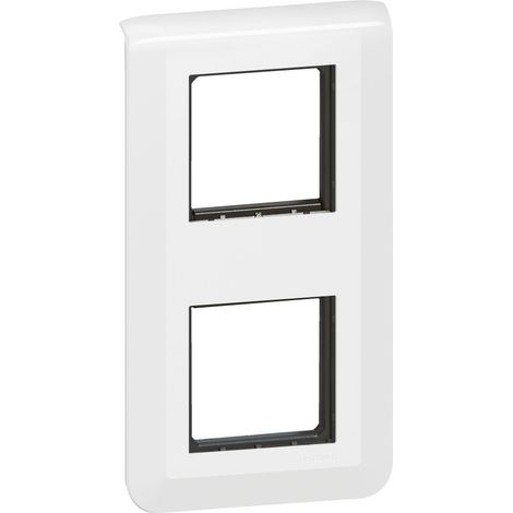 Soporte doble vertical mosaico y placa, LEGRAND, blanco LEGRAND
