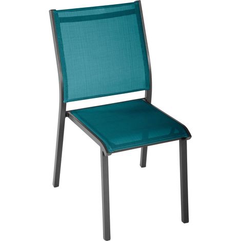 Stapelbarer Gartenstuhl Essentia Entenblau & Graphit