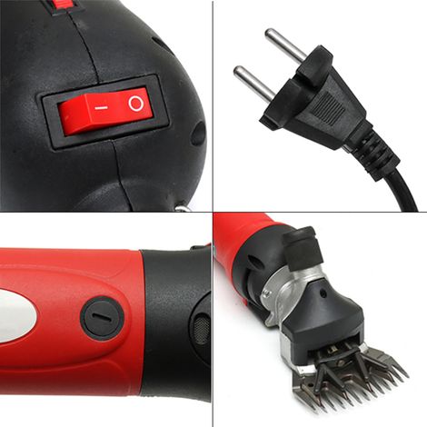Tondeuse électrique portable pour moutons, vitesse réglable, tondeuse à laine pour ferme, fiche UE 220V (1/5)