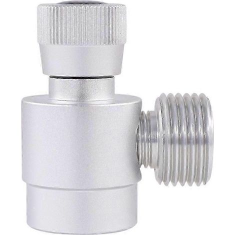 Adaptateur pour recharge de bouteille de CO2, régulateur de bouteille de gaz fait maison, adaptateur M10X1 vers W21.8-14 compatible avec l'argon, le CO2 et les mélanges de gaz (1/5)