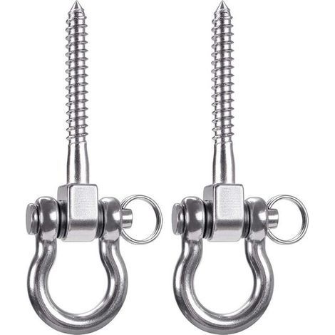 Suspension kit for suspension trainer, 2 lifting hooks made of 304 stainless steel, 700 kg capacity (1/5)