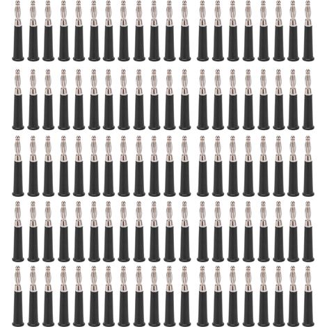 100 Pièces Connecteurs Banane 4mm Type Soudure pour Équipements Machines Accessoires J.10010 Noir (1/5)