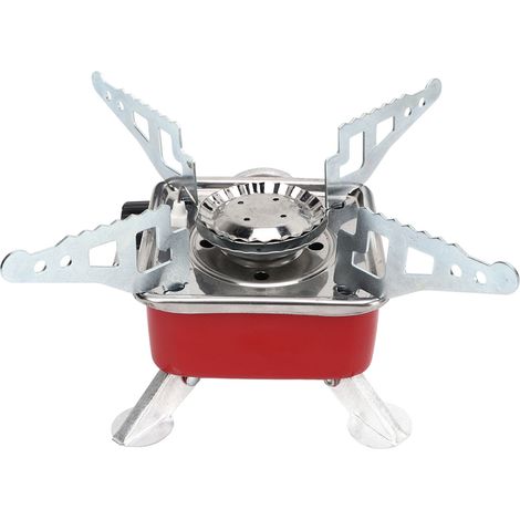 Réchaud de camping portable à gaz butane 2800 W avec allumage électronique et sac de rangement, idéal pour les pique-niques et les barbecues en plein air. (1/5)