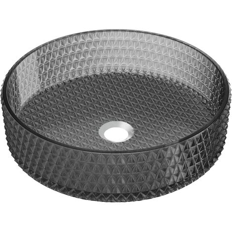 Mexen Aura Glaswaschbecken für die Arbeitsplatte 39 x 39 cm, schwarz - 24013970 (1/5)