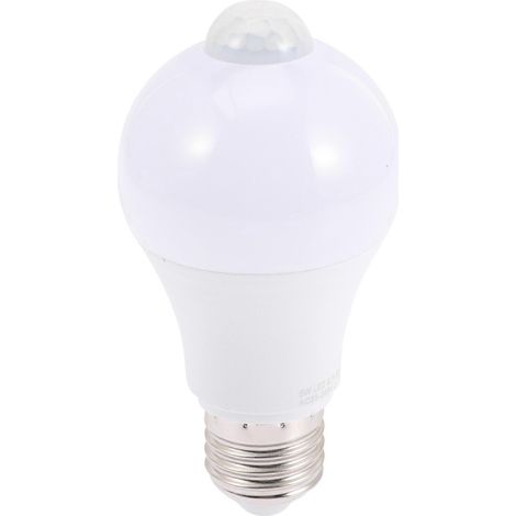Ampoule LED à détecteur de mouvement 7W, culot à vis E27 (1/3)