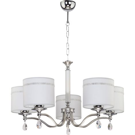 Lampadario classico JULIA II Jupiter cromo satinato 5xE27