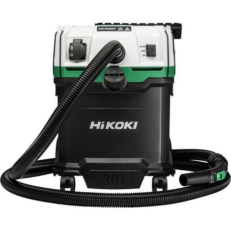 Aspirateur professionnel HIKOKI RP300YHWAZ 1200W – Filtre classe H – Pour eau et poussière – Nettoyage automatique avec outils électriques