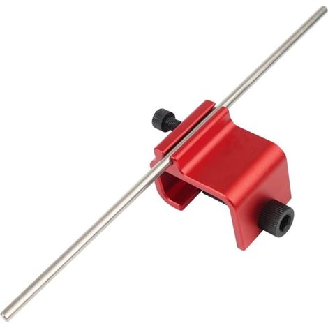 Herramienta de alineación de piñones de cadena de motocicleta, diseño de aleación de aluminio, ajustador de cadena para ATV, para Honda y Suzuki (rojo)