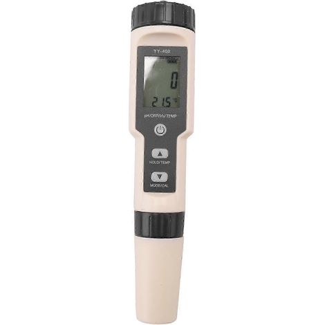 YY-400 Appareil 4 en 1 pH, pH 2 et TEM, analyseur numérique de concentration en ions hydrogène, compatible avec les aquariums, les piscines, etc. (1/5)