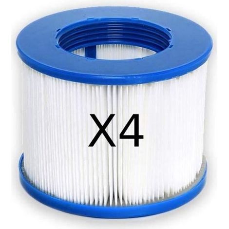 Bardusch - Cartouche Filtre à Vis - - Lot de 4 - Papier 120 Plis - 80 mm de Hauteur - 100 mm de Diamètre (1/3)