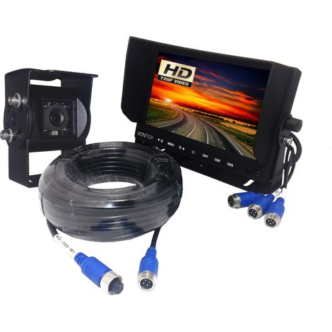 Ensemble : Moniteur AHD 7 pouces + Caméra 1080p + Câble de 15 m