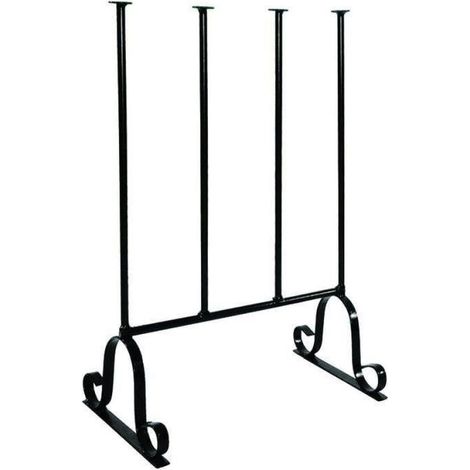 Boot Stand For Two Pairs Scrolled Black Steel Garden Pride (1/5)