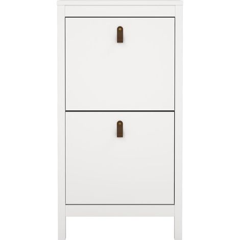 Mueble para zapatos - MADRID - Blanco - 8 pares - 53,8 x 24,6 x 102,9 cm (1/5)
